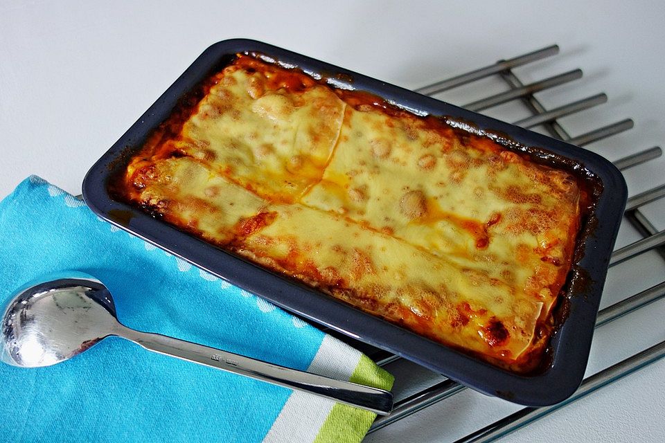 Einfache, schnelle Lasagne