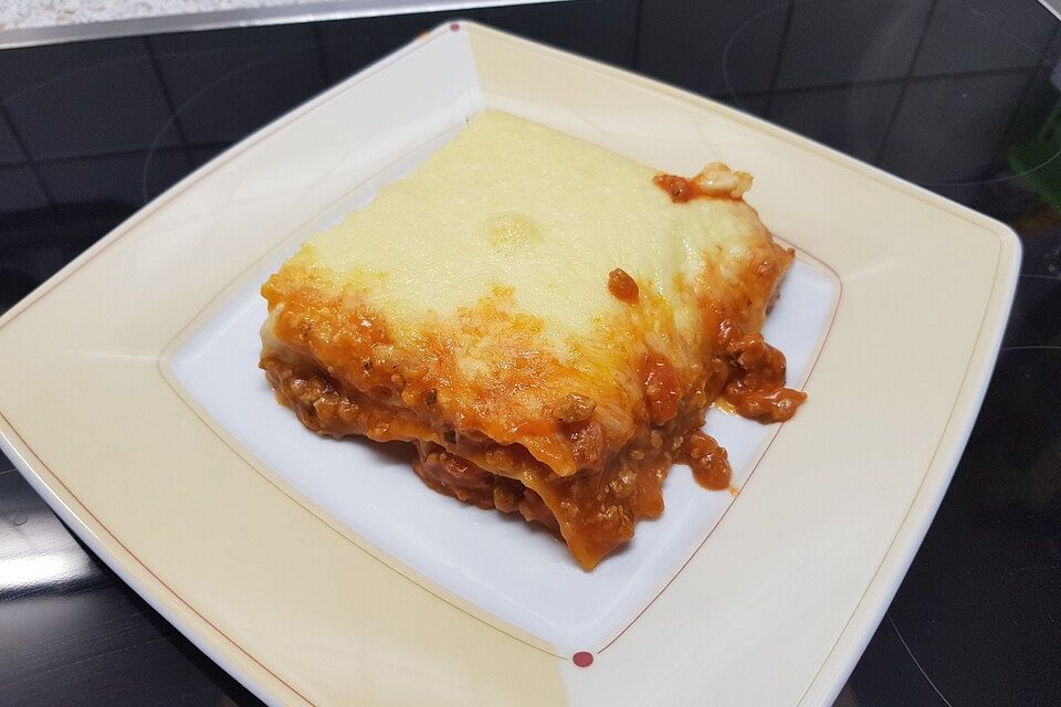 Einfache, schnelle Lasagne