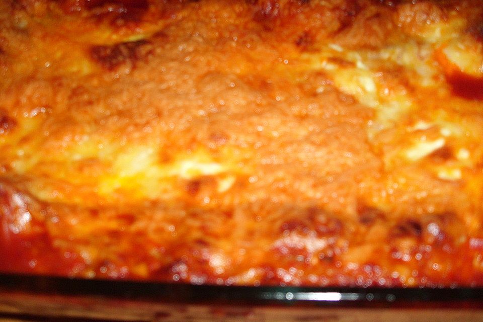 Einfache, schnelle Lasagne