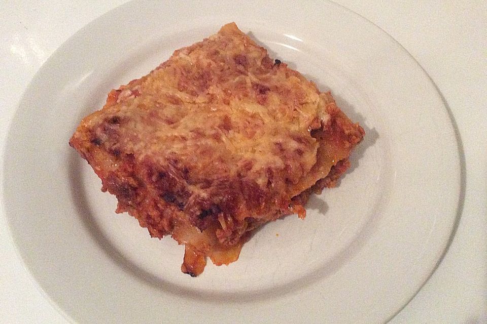 Einfache, schnelle Lasagne