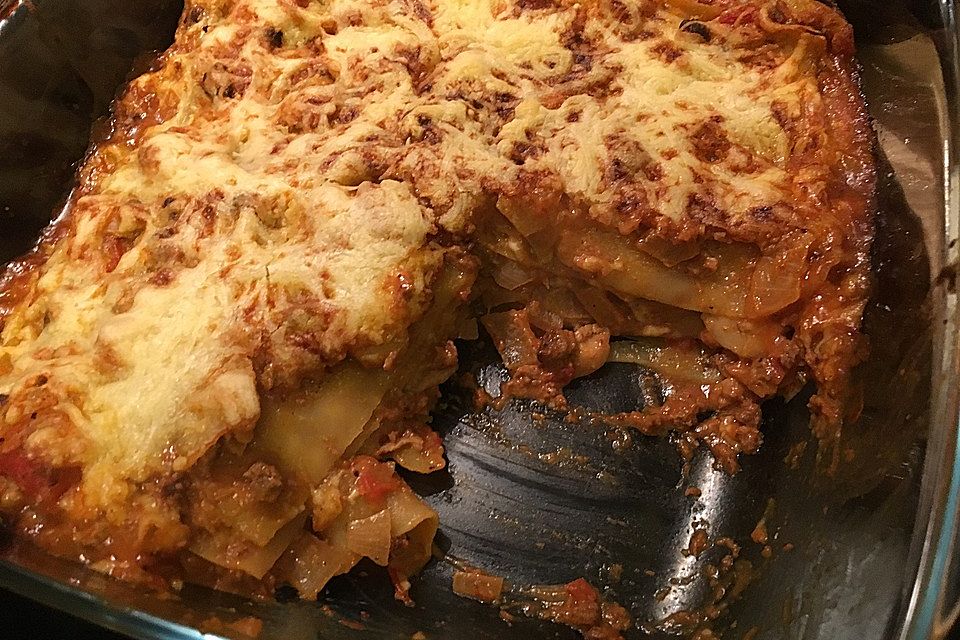 Einfache, schnelle Lasagne