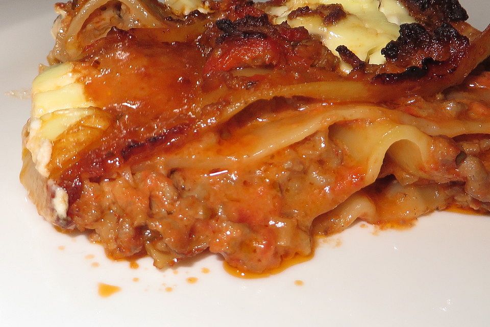 Einfache, schnelle Lasagne