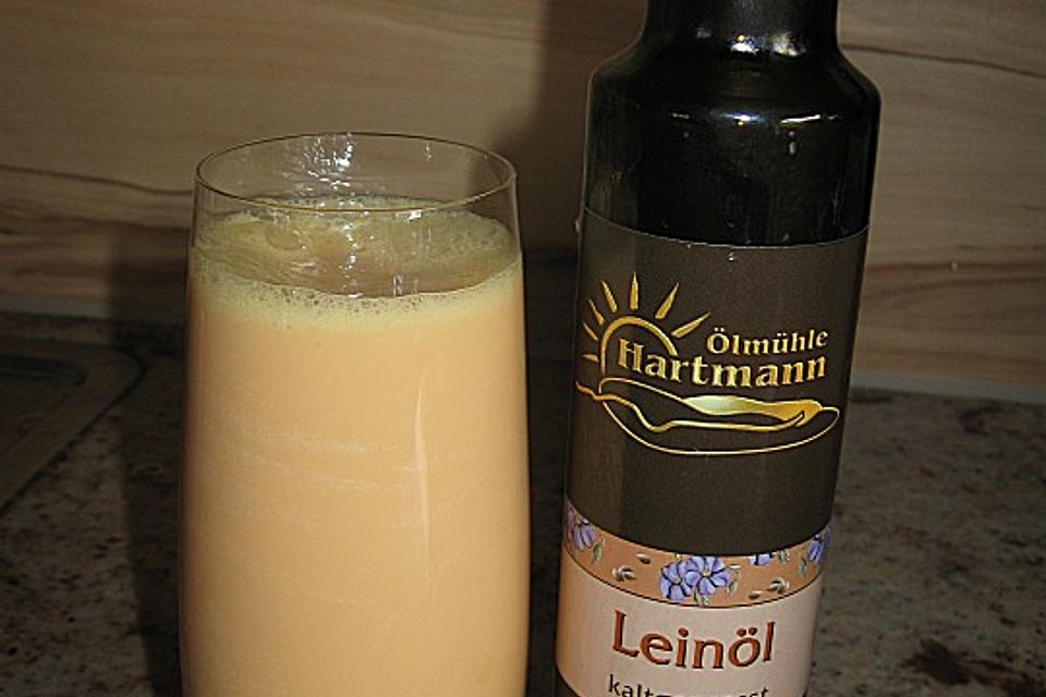 Fruchtdrink mit Leinöl