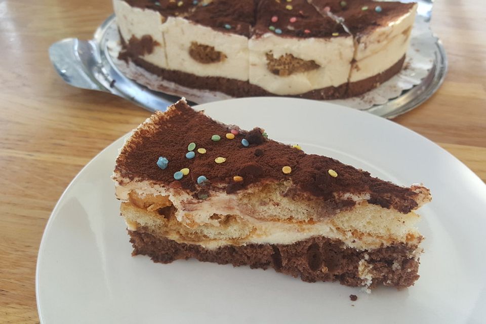 Manus leichte Tiramisu -Torte