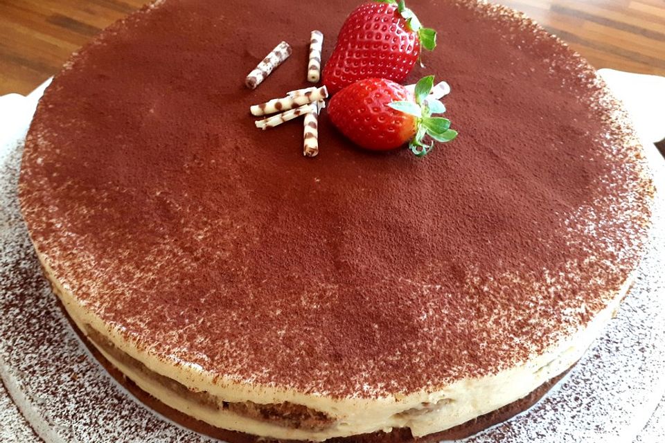 Manus leichte Tiramisu -Torte