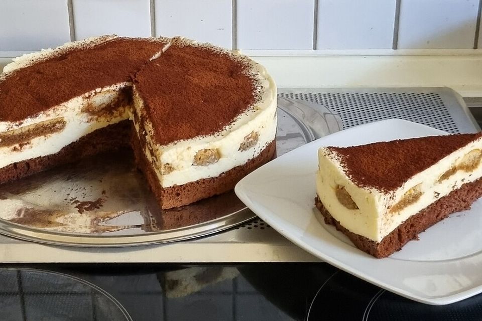 Manus leichte Tiramisu -Torte