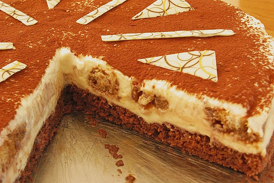 Manus leichte Tiramisu -Torte