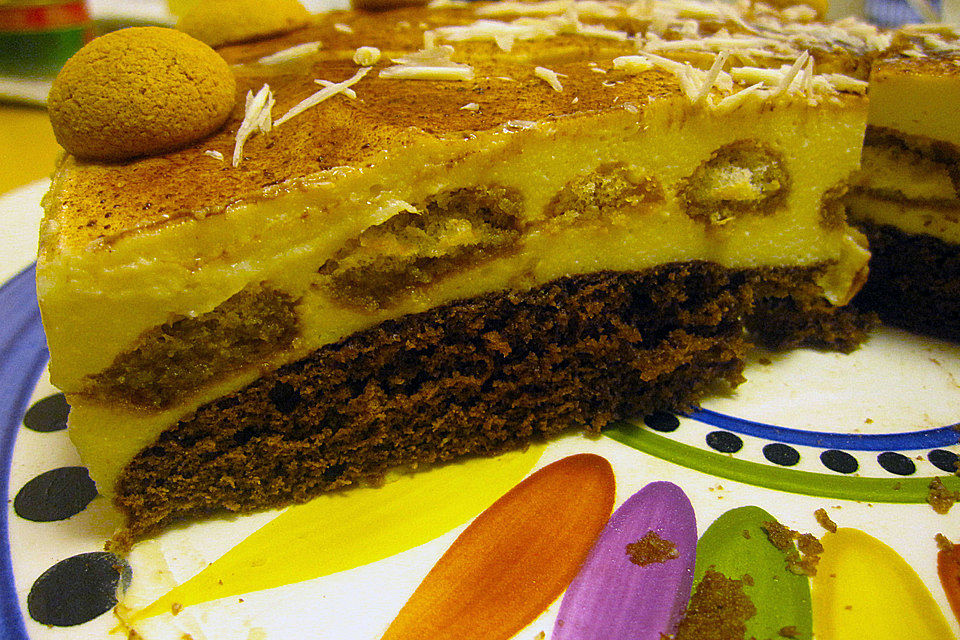 Manus leichte Tiramisu -Torte