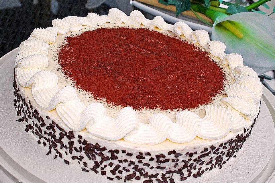 Manus leichte Tiramisu -Torte