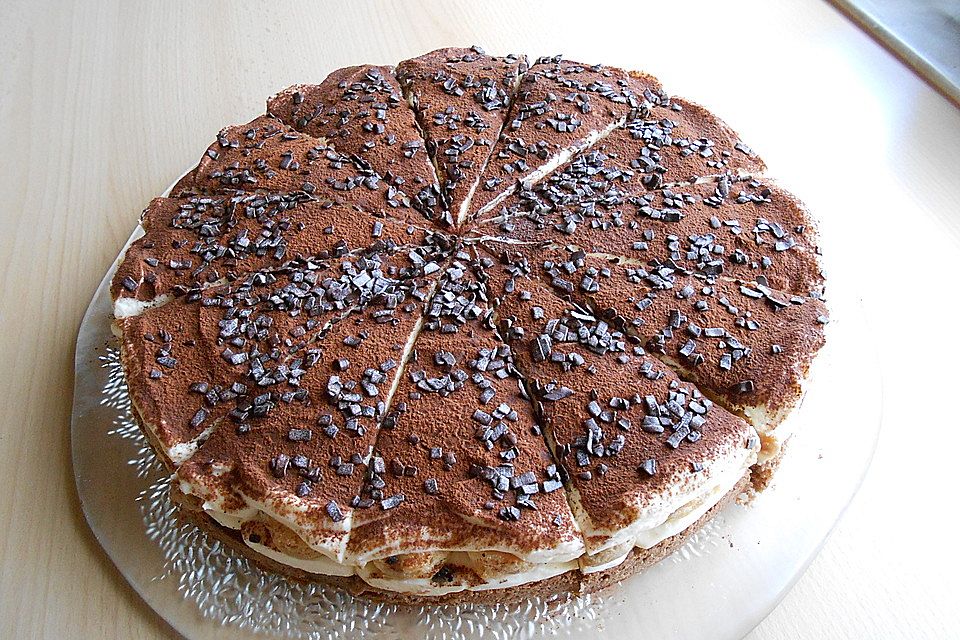 Manus leichte Tiramisu -Torte