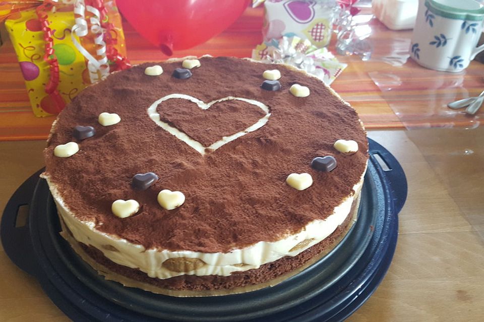 Manus leichte Tiramisu -Torte