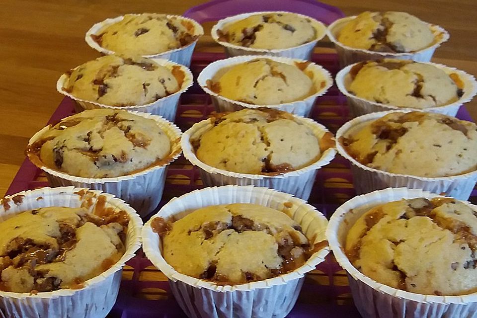 Karamell-Toffee-Muffins