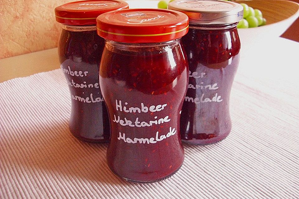 Himbeer-Nektarinen-Marmelade