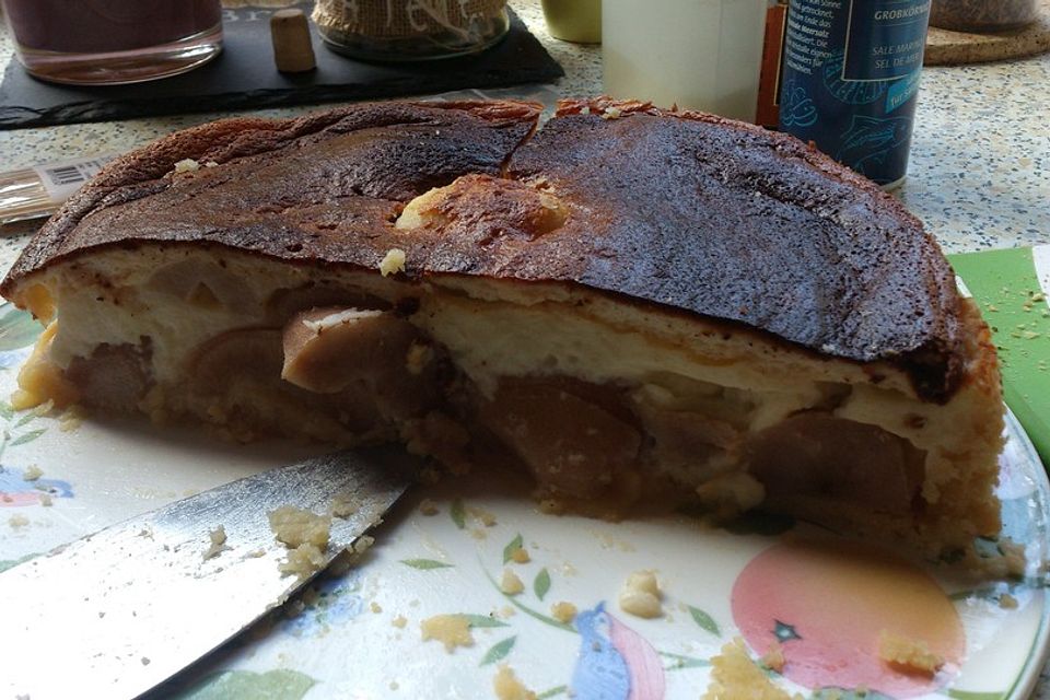 Birnenkuchen mit Guss