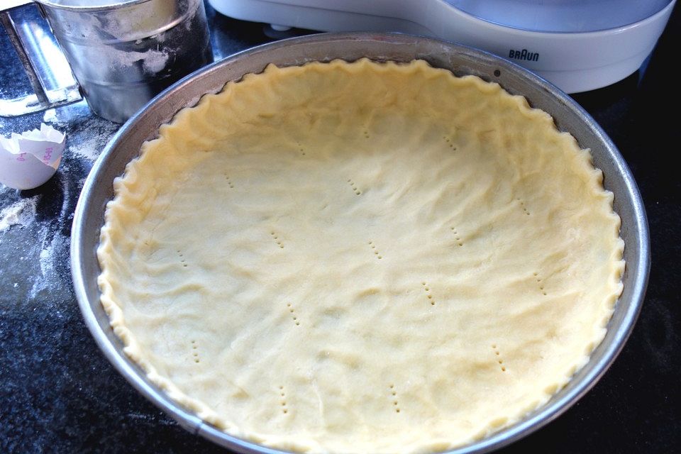 Mürbeteig für Quiches