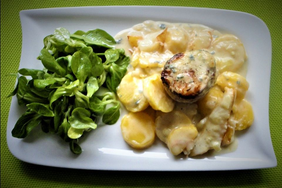 Kartoffelgratin mit Gorgonzola