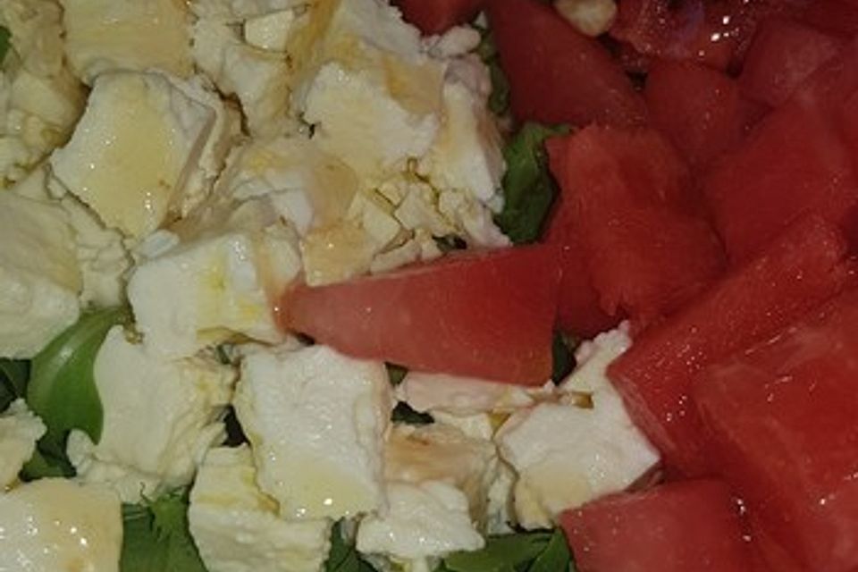 Hawaiianischer Wassermelonensalat