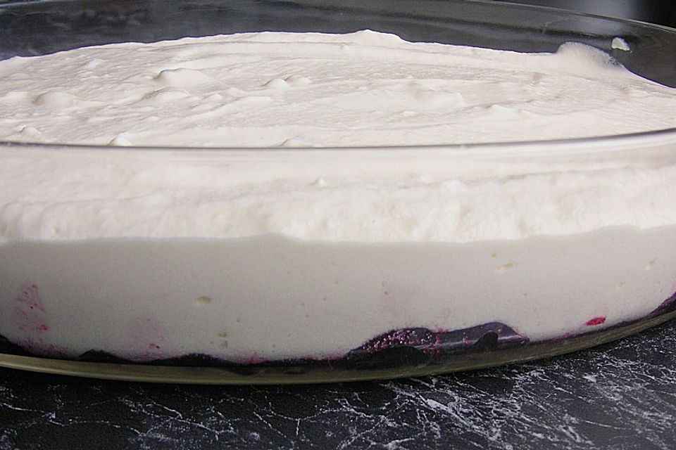 Kirschen mit Quark überbacken