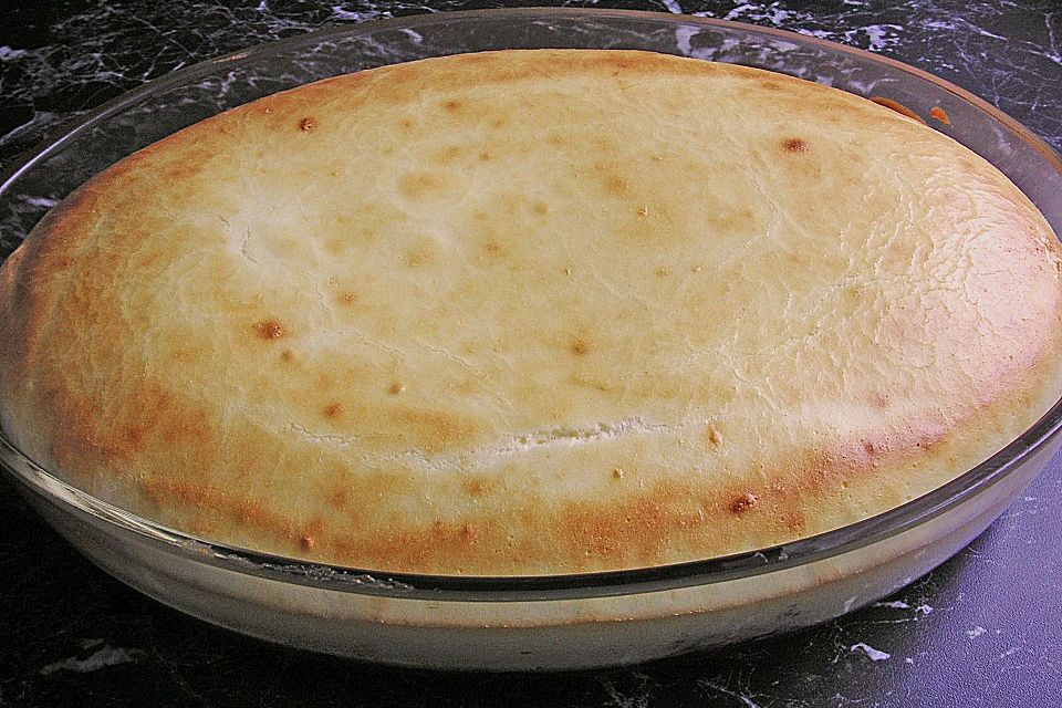 Kirschen mit Quark überbacken