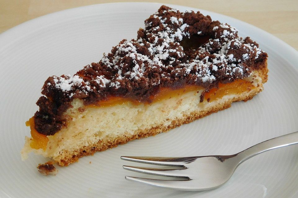 Marillenkuchen mit Schokostreuseln