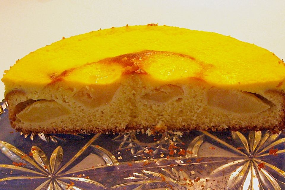 Apfelkuchen mit Eierlikörguss