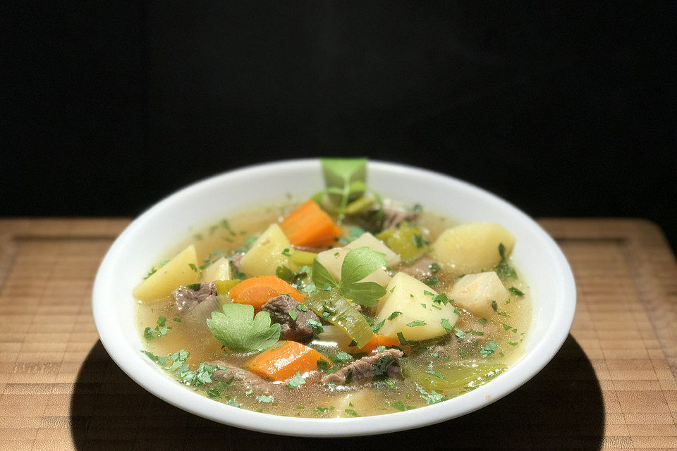 Kartoffel - Rindfleisch - Suppe