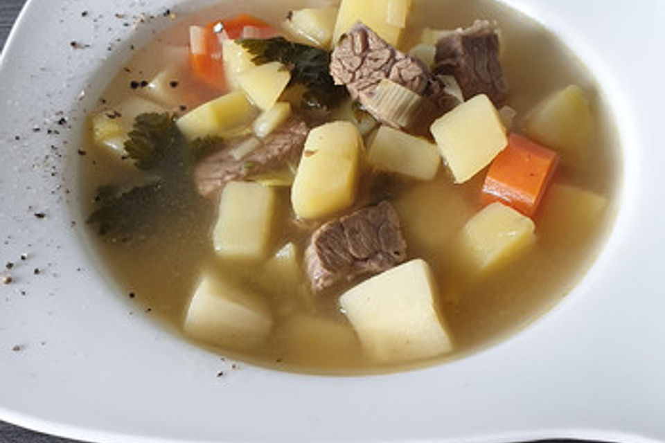 Kartoffel - Rindfleisch - Suppe