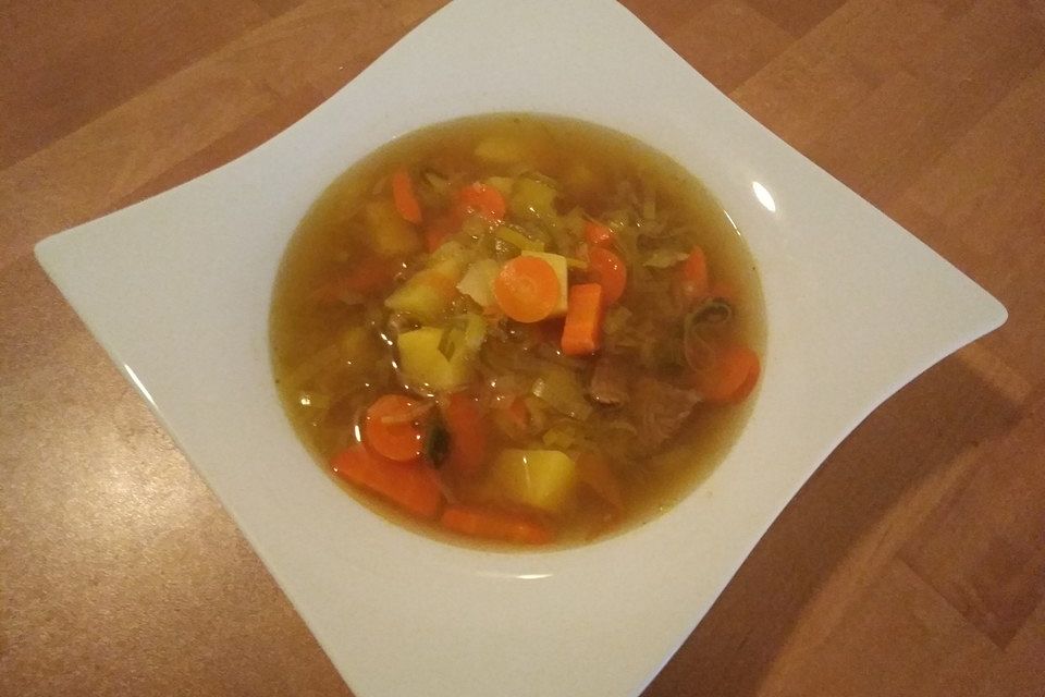 Kartoffel - Rindfleisch - Suppe