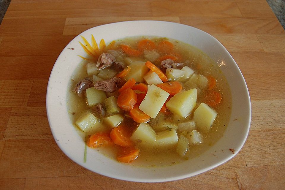 Kartoffel - Rindfleisch - Suppe