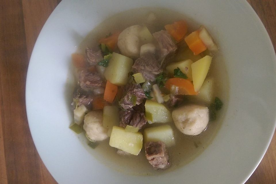 Kartoffel - Rindfleisch - Suppe