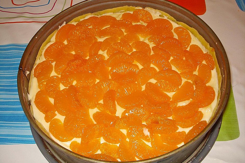 Schmand-Pudding-Mandarinen-Torte