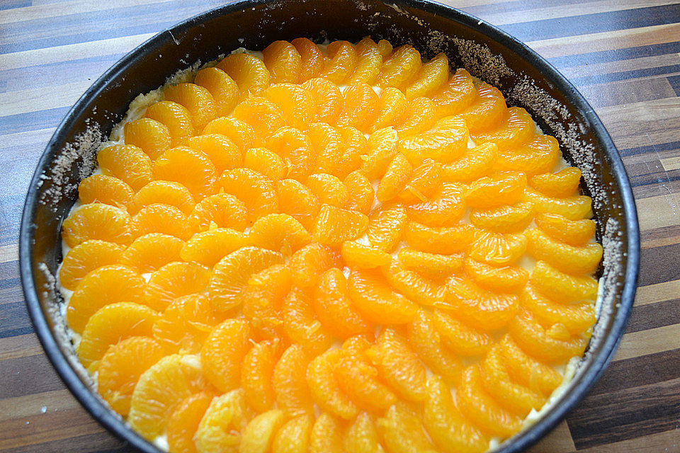 Schmand-Pudding-Mandarinen-Torte