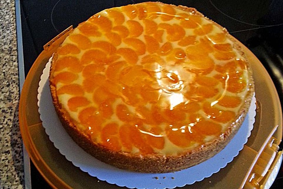 Schmand-Pudding-Mandarinen-Torte