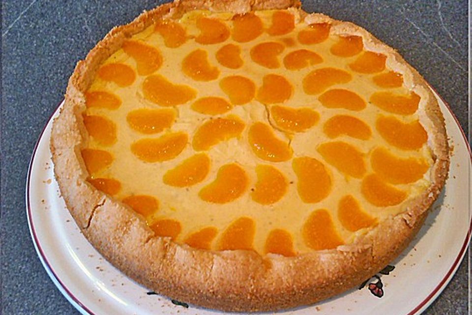 Schmand-Pudding-Mandarinen-Torte