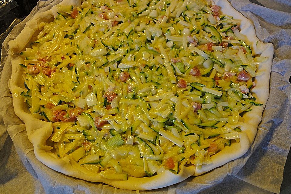 Maxis Zucchini - Zwiebel Tarte