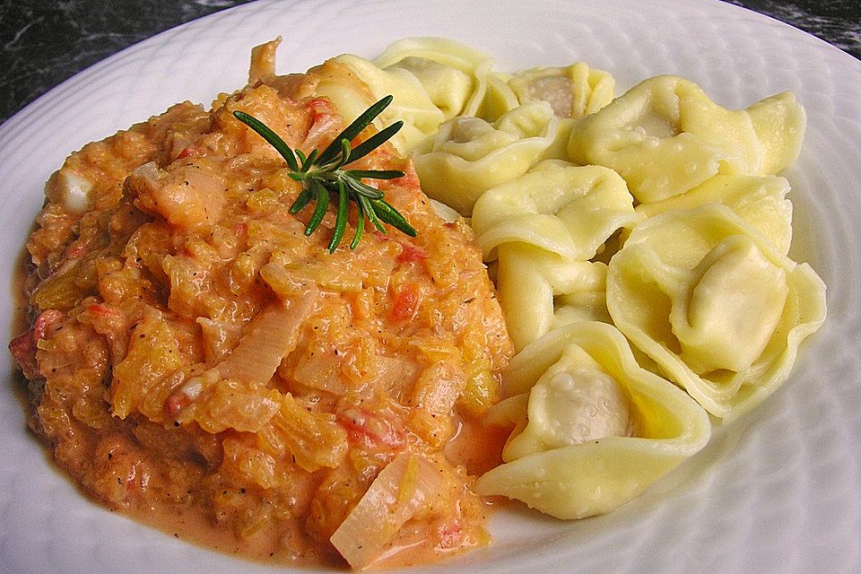 Penne mit Kürbis