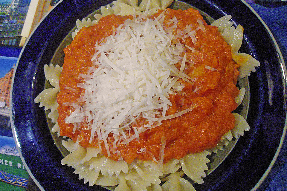 Penne mit Kürbis