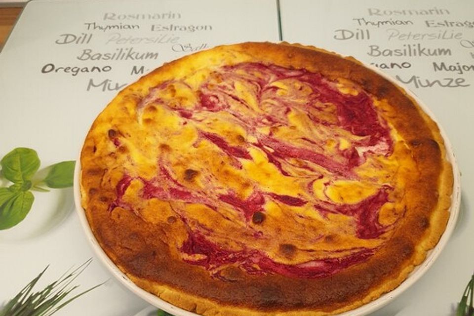 Himbeertarte mit Vanillecreme