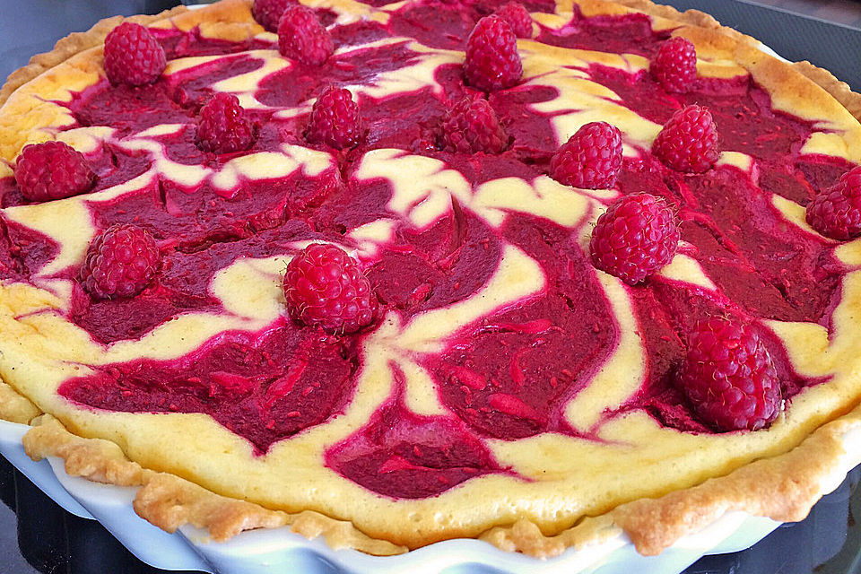 Himbeertarte mit Vanillecreme