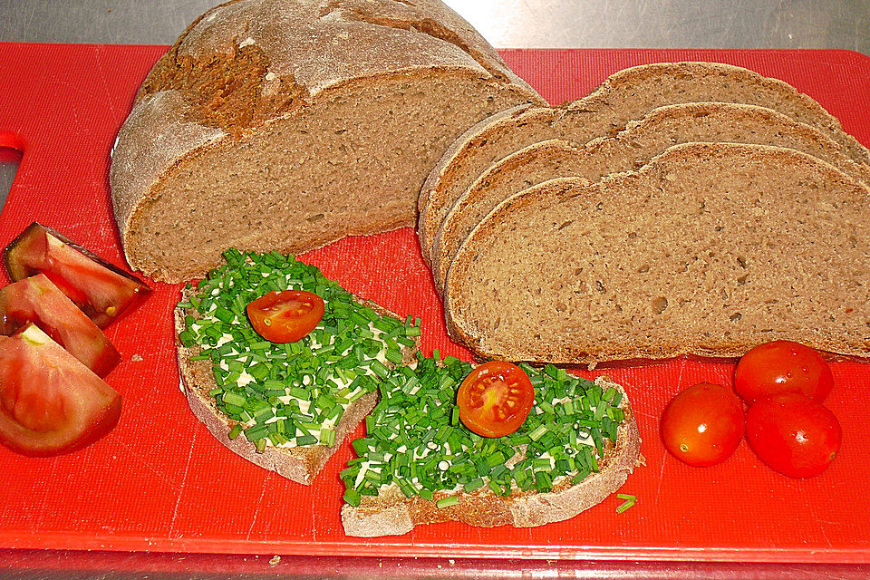 Bauernbrot mit Sauerteig