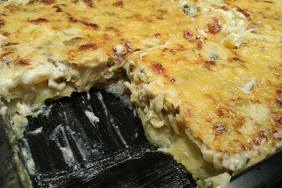 Béchamelkartoffeln mit Kohlrabi