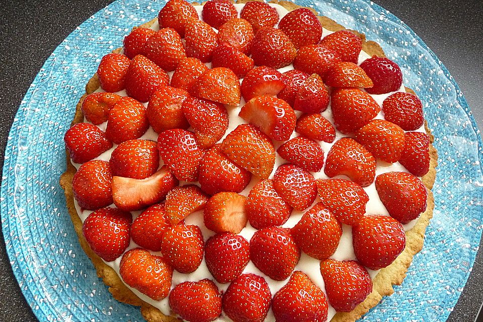 Erdbeertarte mit Orangencreme