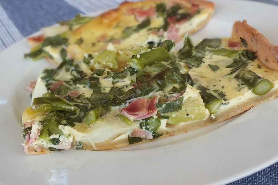 Spargel - Bärlauch Quiche