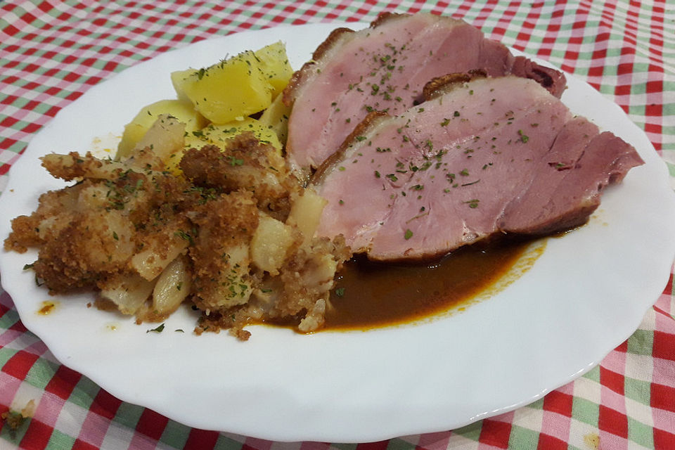 Krustenbraten mit Röstgemüse