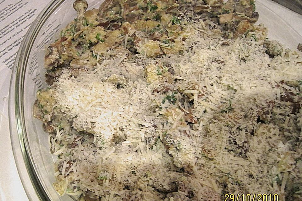 Pilzgratin