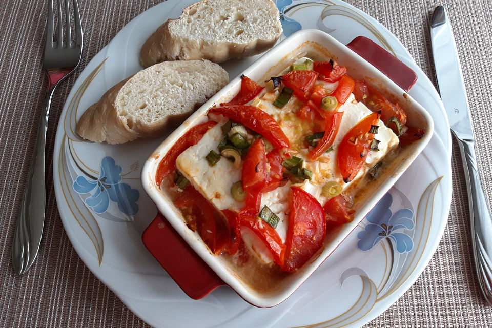 Gebackener Feta mit Tomaten