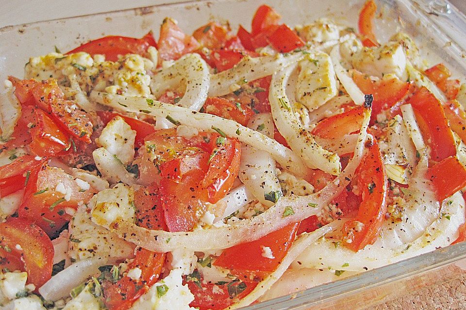 Gebackener Feta mit Tomaten