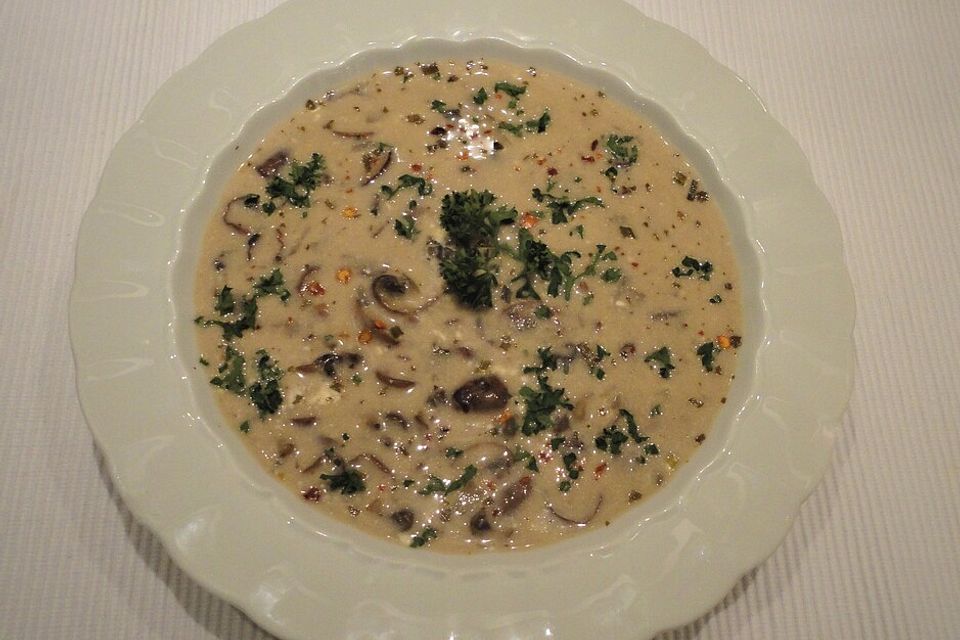 Rikes Champignon - Cremesuppe