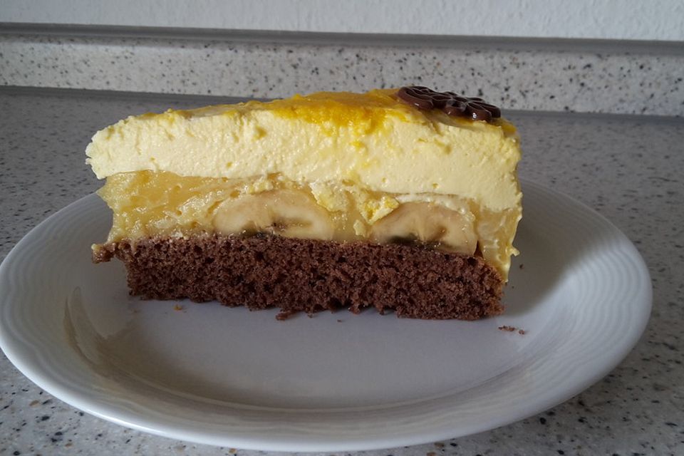 Bananen - Eierlikörtorte