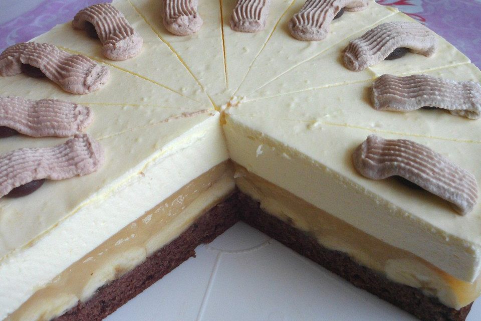 Bananen - Eierlikörtorte